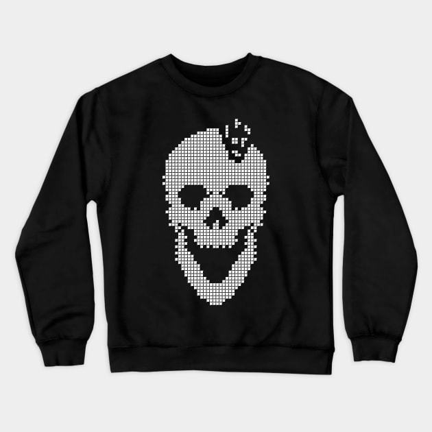 Skull Tetris Crewneck Sweatshirt by quilimo